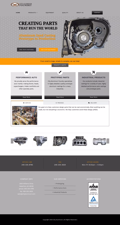 City-Aluminum-Foundry Homepage 1440px