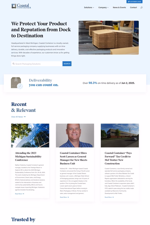 Coastal-Container Homepage 1440px