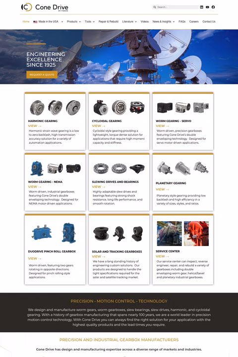 Cone-Drive-Operations Homepage 1440px