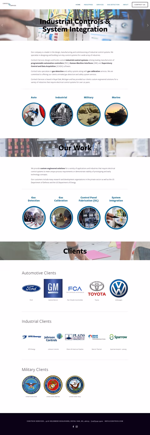 Coritech-Services Homepage 1440px