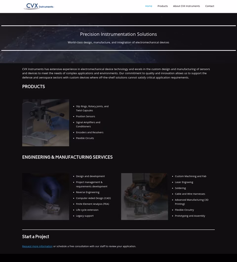 Cvx-Instruments Homepage 1440px