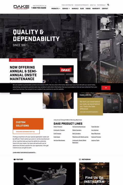 Dake-Corporation Homepage 1440px