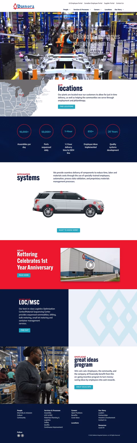 Dakkota-Integrated-Systems Homepage 1440px