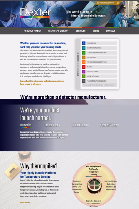 Dexter-Research-Center Homepage 1440px