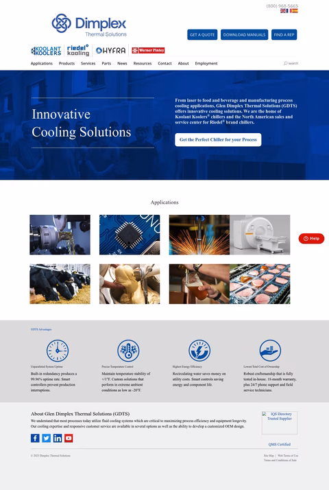 Dimplex-Thermal-Solutions Homepage 1440px