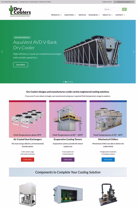 Dry-Coolers-Inc Homepage 1440px