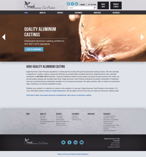 Eagle-Aluminum-Cast-Products Homepage 1440px