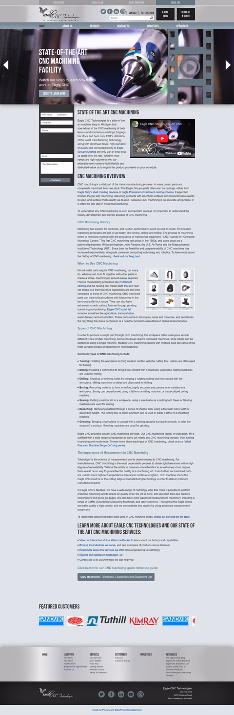 Eagle-Cnc-Technologies Homepage 1440px