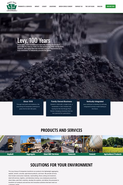 Edw-C-Levy-Co Homepage 1440px