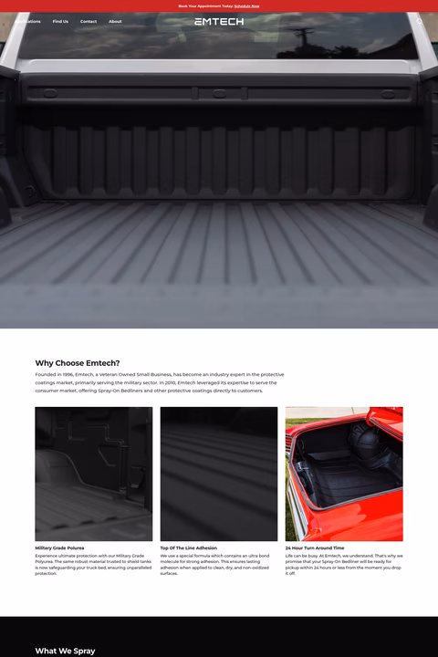 Emtech-Bedliners Homepage 1440px