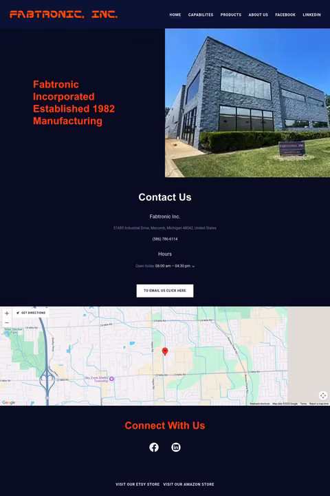 Fabtronic Homepage 1440px