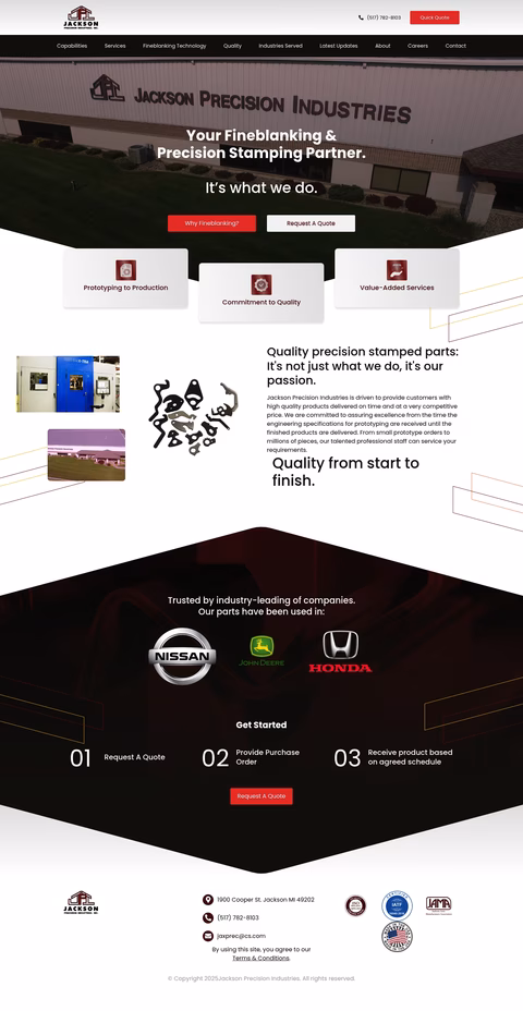 Jackson-Precision-Industries Homepage 1440px
