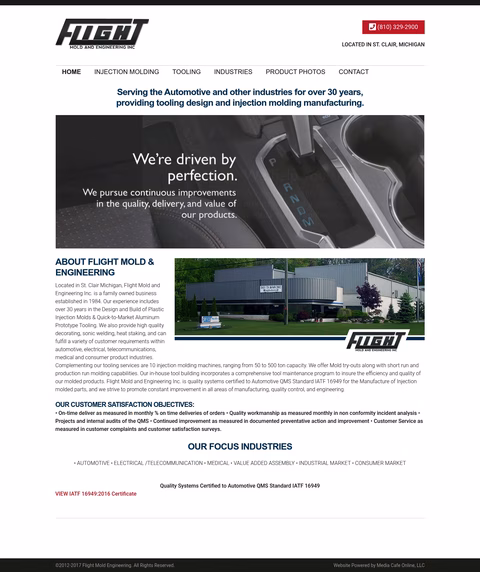 Flight-Mold-Engineering Homepage 1440px