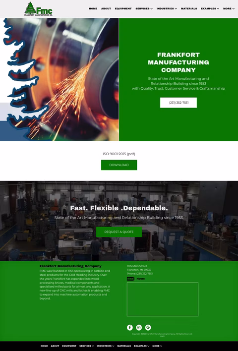Frankfort-Manufacturing-Company Homepage 1440px