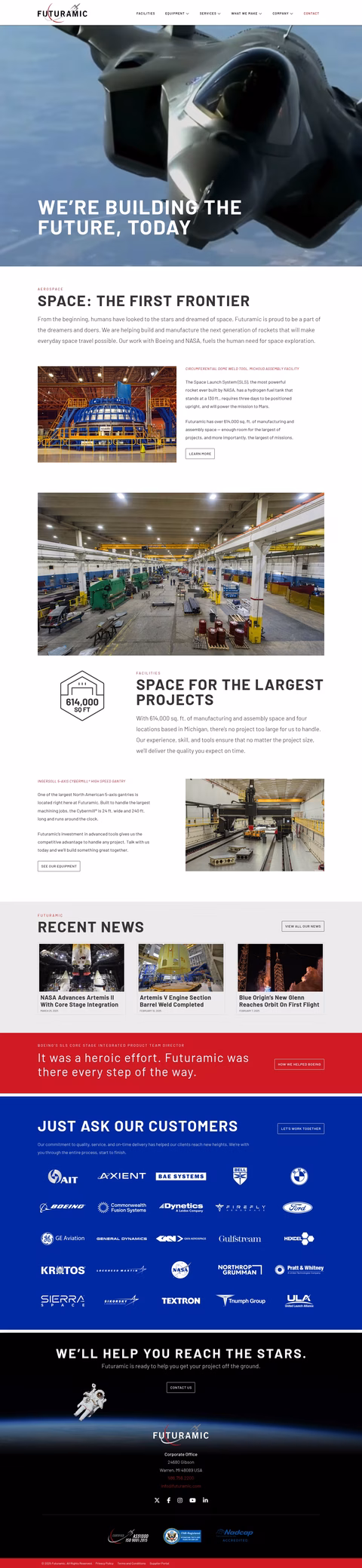Futuramic-Tool-Engineering Homepage 1440px