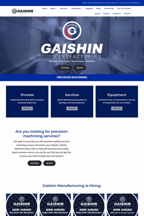 Gaishin-Manufacturing Homepage 1440px