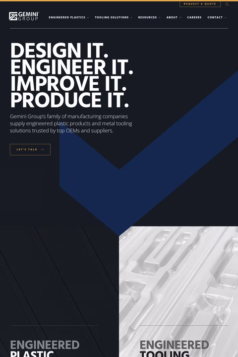 Gemini-Group Homepage 1440px