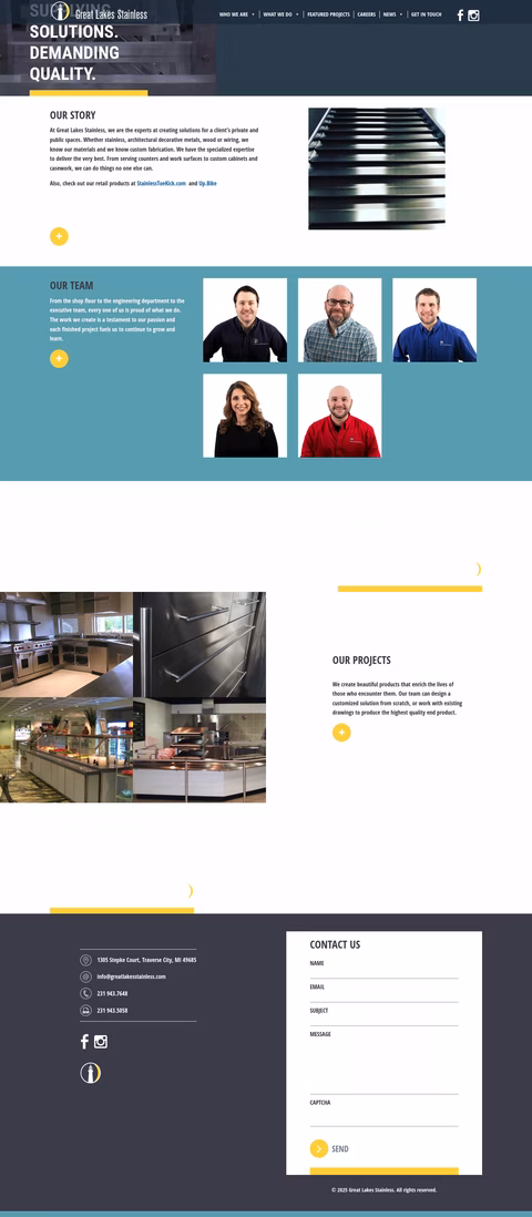 Great-Lakes-Stainless Homepage 1440px