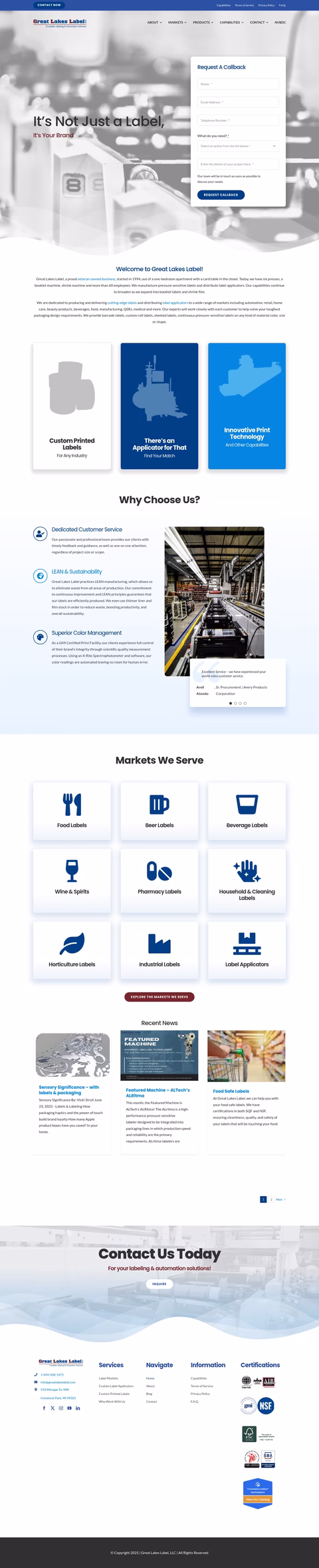 Great-Lakes-Label Homepage 1440px