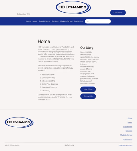 Hb-Dynamics Homepage 1440px