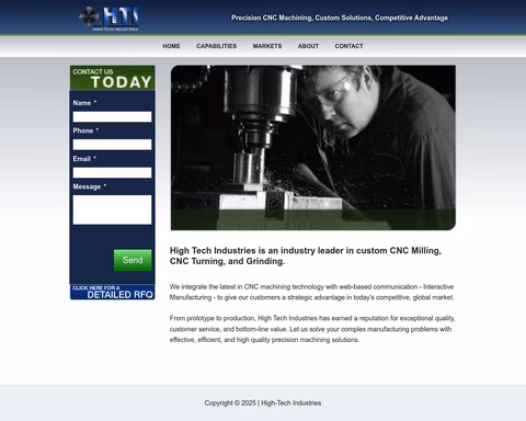 High-Tech-Industries Homepage 1440px