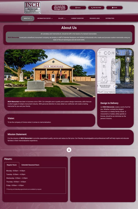 Inch-Memorials Homepage 1440px