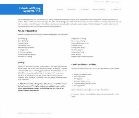 Industrial-Piping-Systems Homepage 1440px