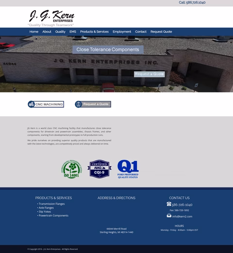 J-G-Kern-Enterprises Homepage 1440px