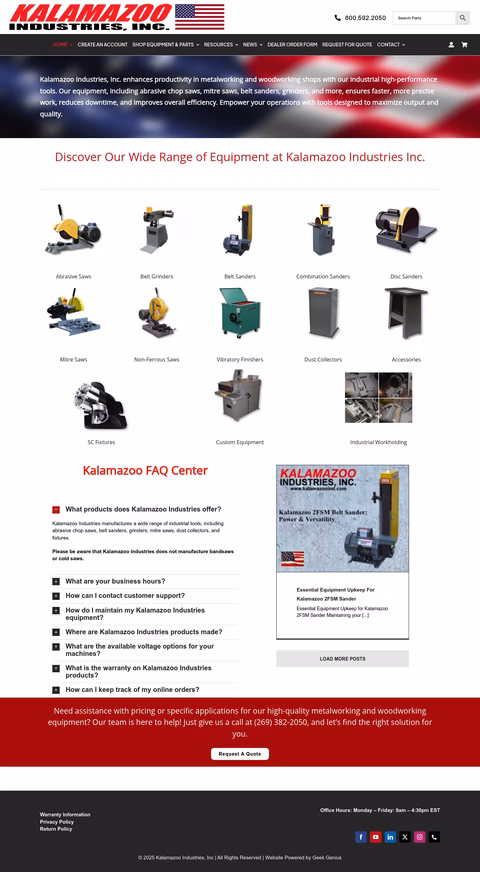 Kalamazoo-Industries Homepage 1440px