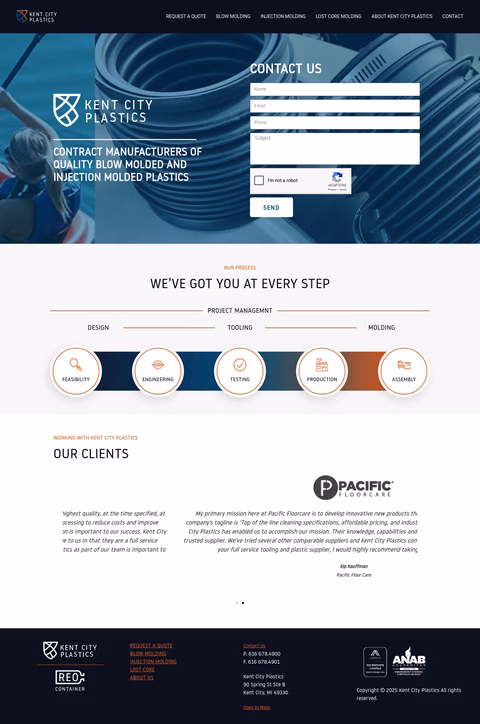 Kent-City-Plastics Homepage 1440px