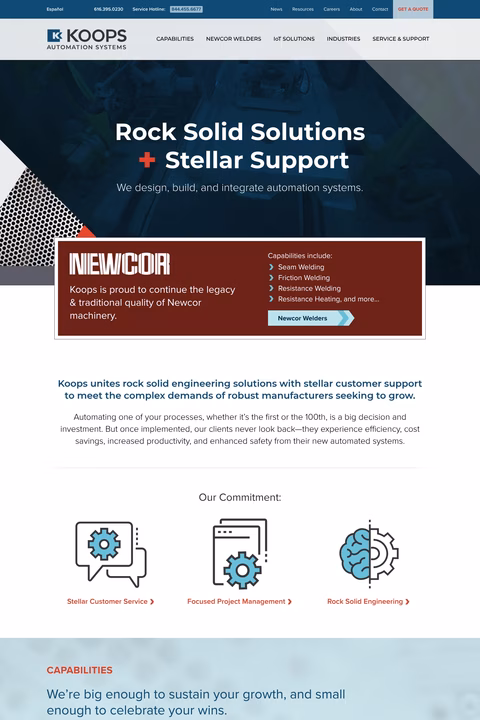 Koops-Inc Homepage 1440px