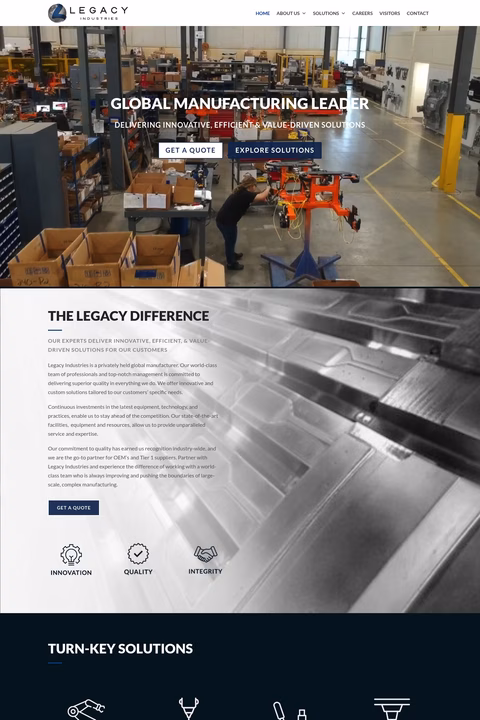Legacy-Industries Homepage 1440px