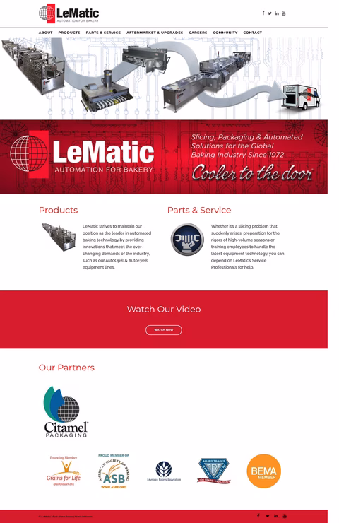 Lematic Homepage 1440px