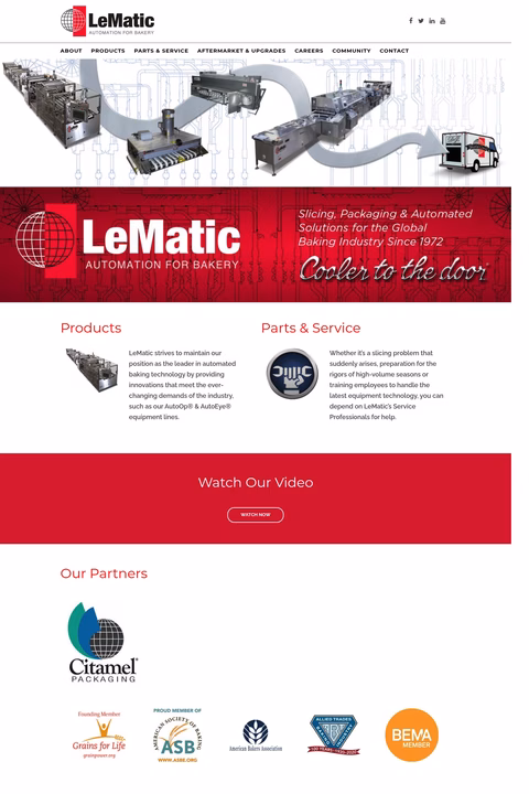Lematic Homepage 1440px