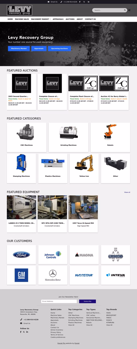 Levy-Recovery-Group Homepage 1440px