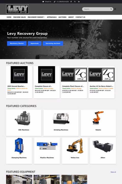 Levy-Recovery-Group Homepage 1440px