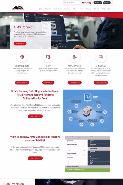 Anca-Inc Homepage 1440px
