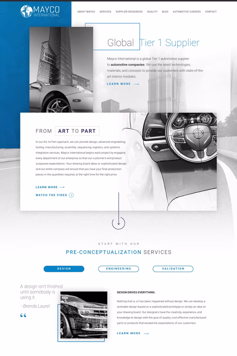 Mayco-International Homepage 1440px