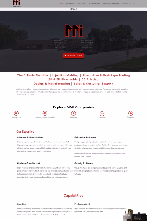 Mmi-Companies Homepage 1440px