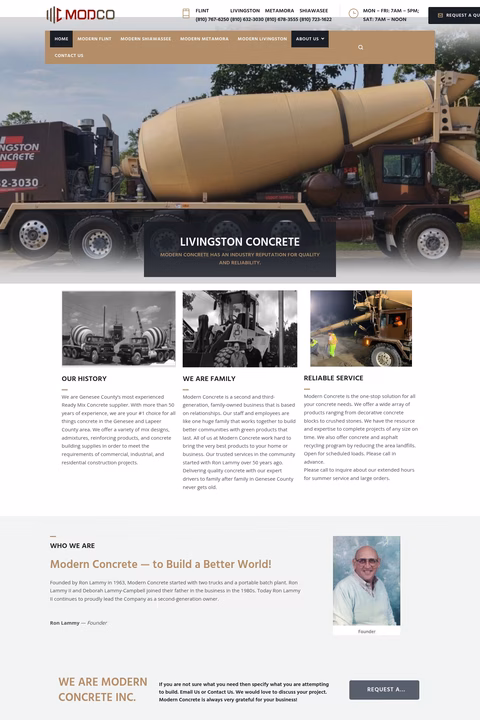 Modern-Concrete Homepage 1440px