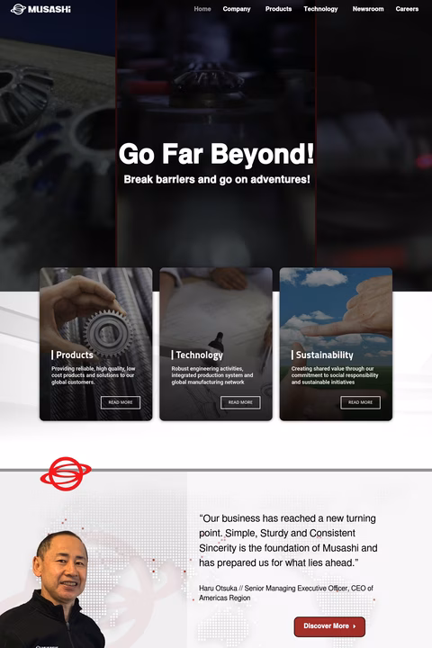 Musashi-Auto-Parts Homepage 1440px