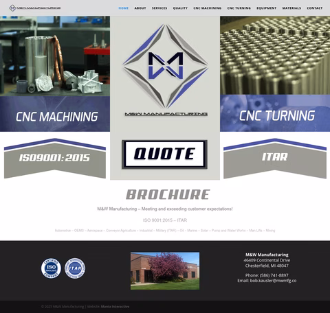 M-W-Manufacturing Homepage 1440px
