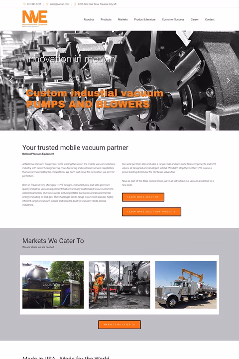 National-Vacuum-Equipment Homepage 1440px