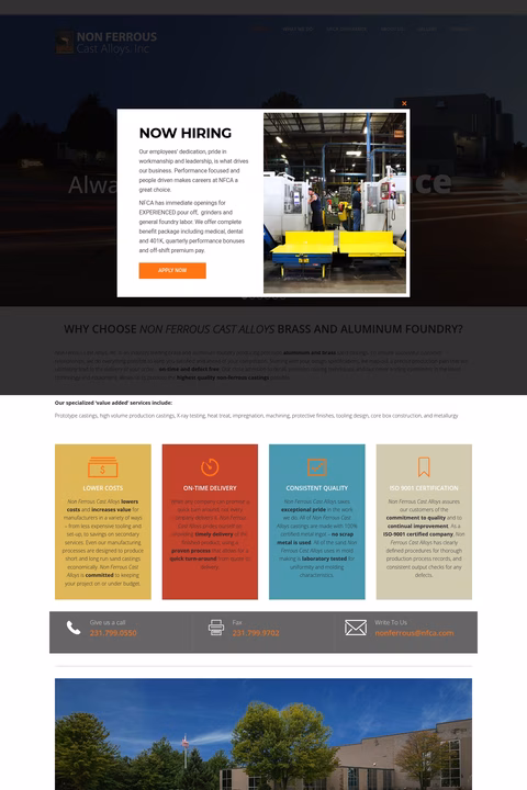 Non-Ferrous-Cast-Alloys Homepage 1440px