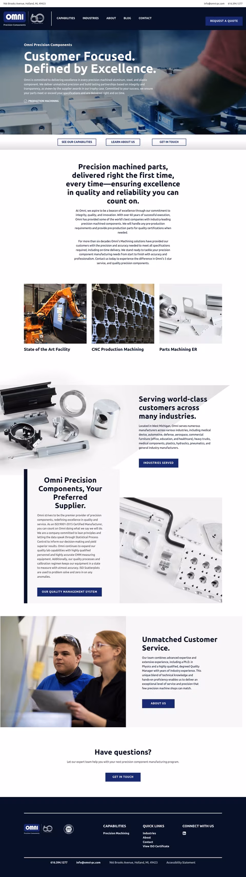 Omni-Die-Engineering Homepage 1440px