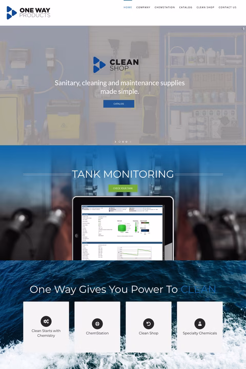 One-Way-Products Homepage 1440px