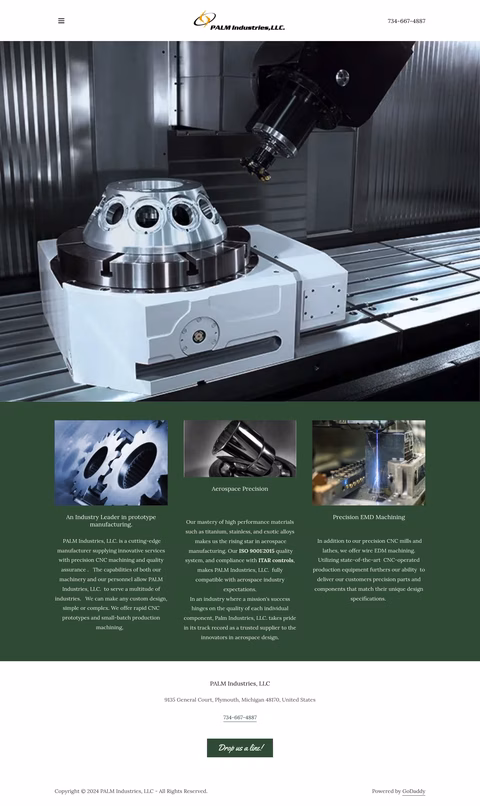 Palm-Industries Homepage 1440px