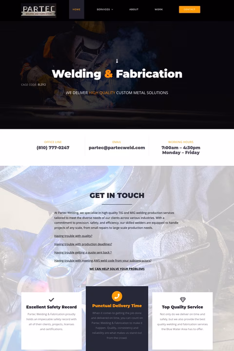 Partec-Welding-Fabrication Homepage 1440px