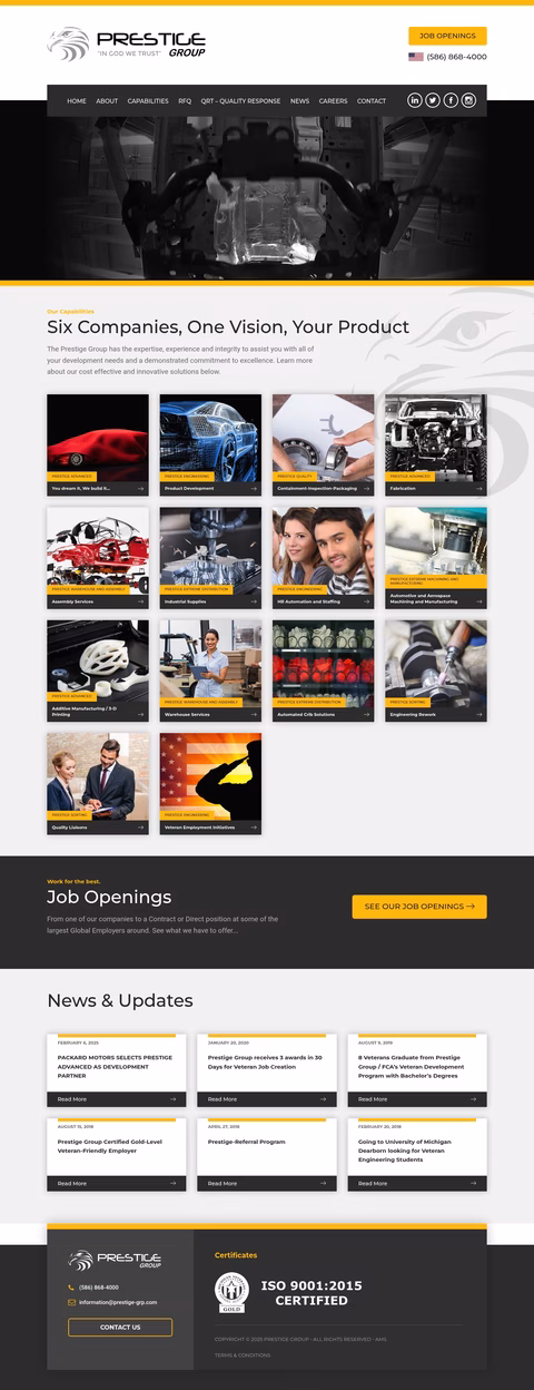 Prestige-Group Homepage 1440px