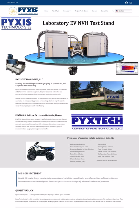 Pyxis-Technologies Homepage 1440px